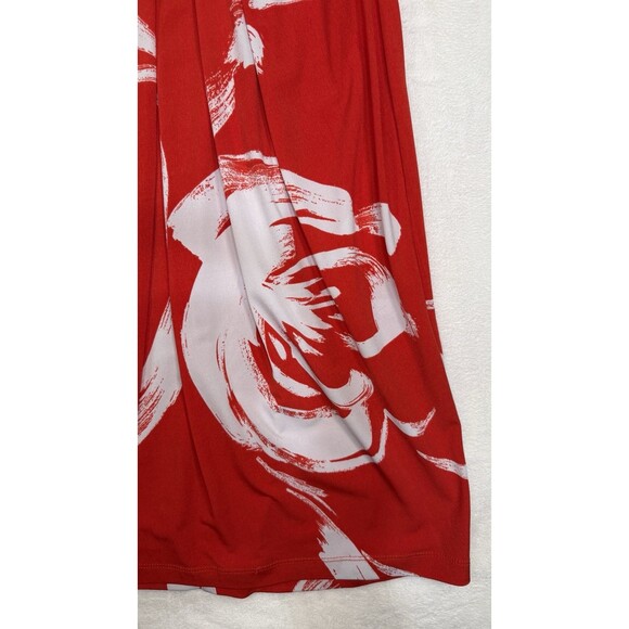 Bisou Bisou Michele Bohbot Women's Red And White Dress Size 8 - Picture 3 of 8